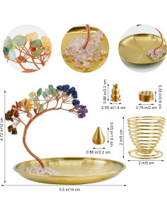Soporte de Incienso 5 en 1 MrMrKura con Árbol de Chakras 2