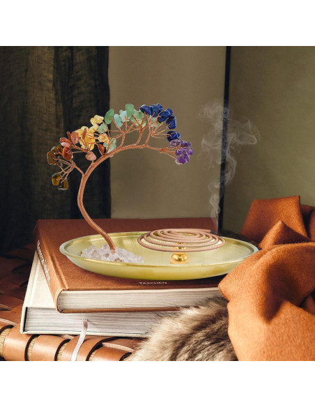 Soporte de Incienso 5 en 1 MrMrKura con Árbol de Chakras