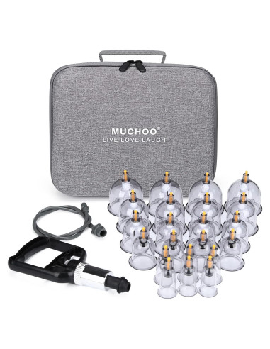 Juego de Ventosas Terapéuticas Muchoo - 22 Piezas con Bomba