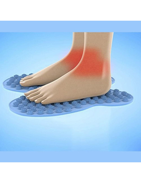 Alfombrilla de Reflexología Futzuki YZWDTGS 40x38 cm Azul