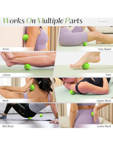 Pelotas de Masaje Miofascial SUBCULTUREPICK Verde 6.3 cm