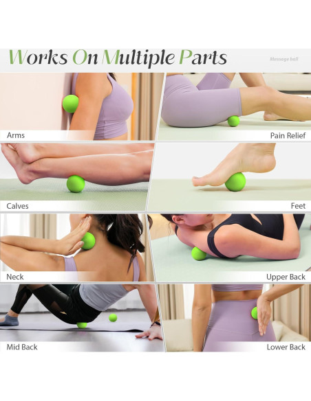 Pelotas de Masaje Miofascial SUBCULTUREPICK Verde 6.3 cm