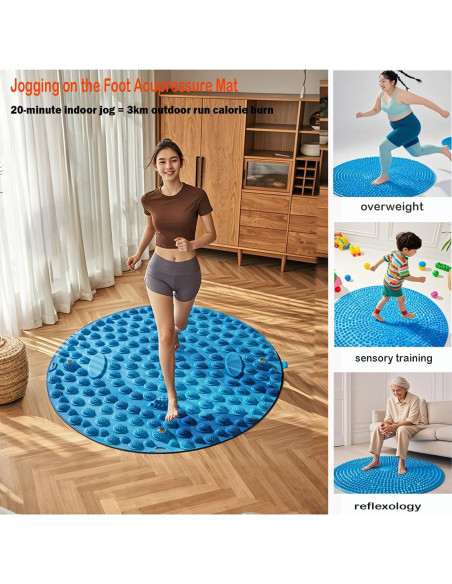 Alfombrilla de Masaje para Pies BIU-01 55x55cm Antifatiga