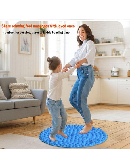 Alfombrilla de Masaje para Pies BIU-01 55x55cm Antifatiga