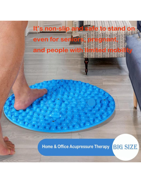 Alfombrilla de Masaje para Pies BIU-01 55x55cm Antifatiga