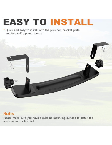 Espejo Retrovisor para Carrito de Golf Piclafe 41.91 cm Ajustable