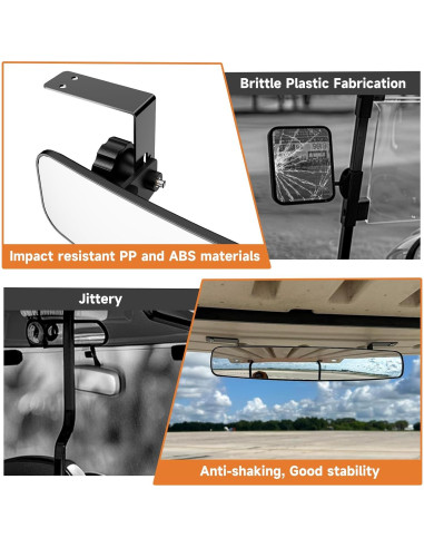 Espejo Retrovisor para Carrito de Golf Piclafe 41.91 cm Ajustable