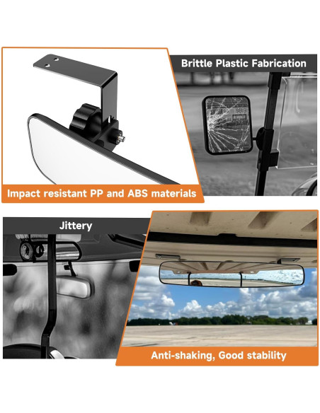 Espejo Retrovisor para Carrito de Golf Piclafe 41.91 cm Ajustable