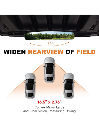 Espejo Retrovisor para Carrito de Golf Piclafe 41.91 cm Ajustable