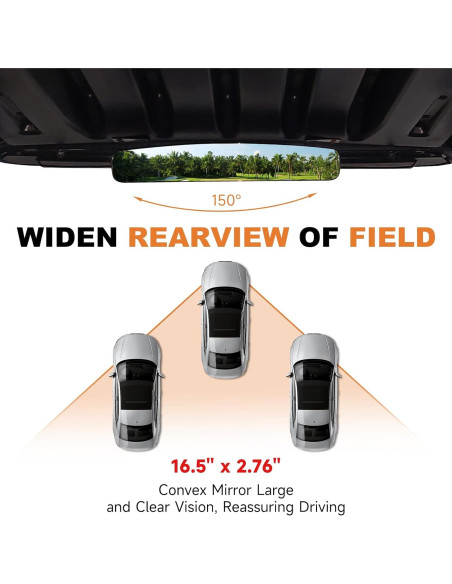 Espejo Retrovisor para Carrito de Golf Piclafe 41.91 cm Ajustable