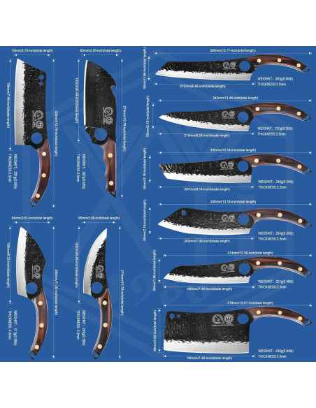 Conjunto de cuchillos de cocina XYJ 15 piezas con bloque magnético