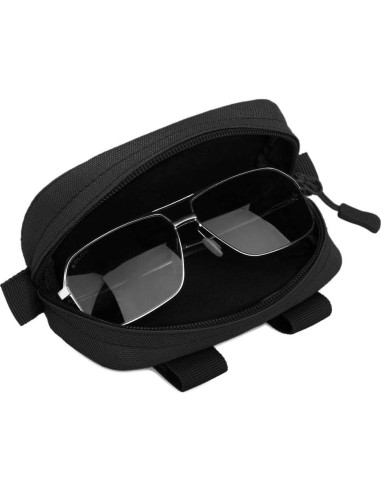 Estuche Duro Táctico para Gafas Huntvp Nylon 600D Negro