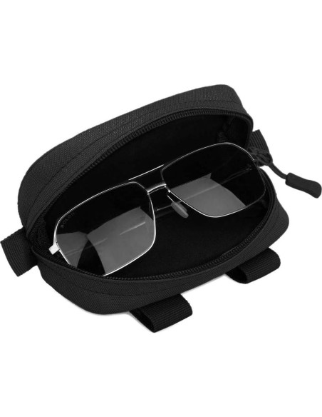 Estuche Duro Táctico para Gafas Huntvp Nylon 600D Negro