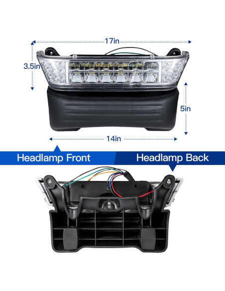 Kit de Faros LED WEKANI para Golf Cart Club Car Precedent 2004-UP