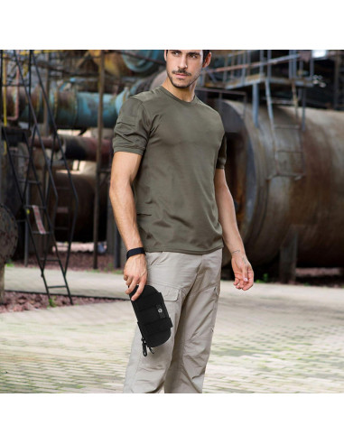 Estuche Duro Táctico para Gafas Huntvp Nylon 600D Negro