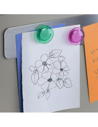 Tiras Magnéticas Adhesivas YJWZWE 32x4 cm Plata 4 Pcs