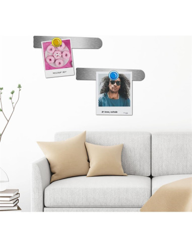 Tiras Magnéticas Adhesivas YJWZWE 32x4 cm Plata 4 Pcs