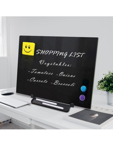 Caballete de vidrio magnético ZHIDIAN 40x30 cm para escritorio