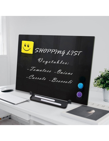 Caballete de vidrio magnético ZHIDIAN 40x30 cm para escritorio