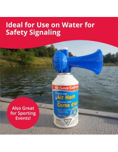 Bocina de Aire Grande SeaSense - 118 dB, 1.61 km, Seguridad 2