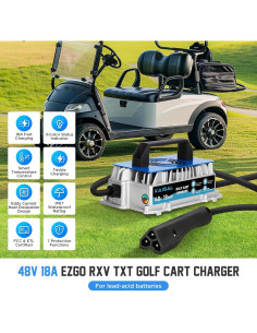 Cargador de Carro de Golf KAISAL 48V 18A IP67 1250W 2