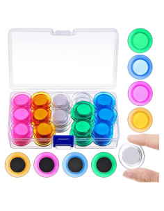 Imanes Redondos Brillantes Outus 45 Piezas 3 cm para Oficina