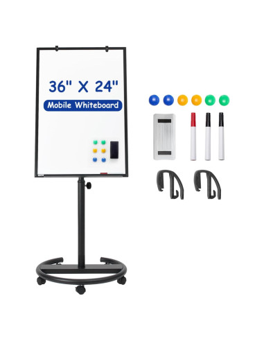 Pizarra Blanca Móvil Tankee 91x61 cm Ajustable en Altura