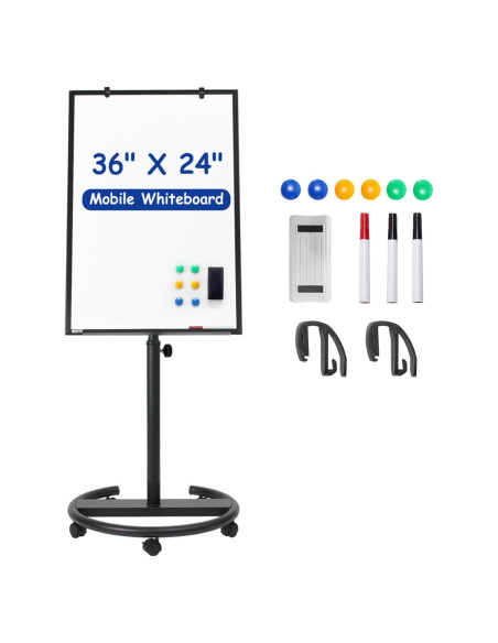 Pizarra Blanca Móvil Tankee 91x61 cm Ajustable en Altura