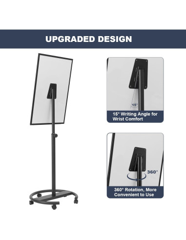 Pizarra Blanca Móvil Tankee 91x61 cm Ajustable en Altura