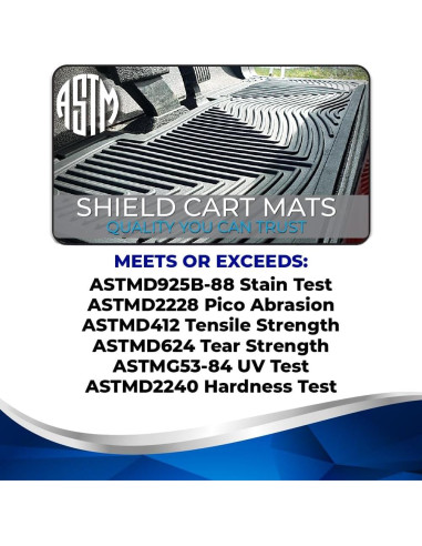 Alfombrilla de Piso para Carro de Golf Club Clean - Yamaha Drive - 8mm Antideslizante