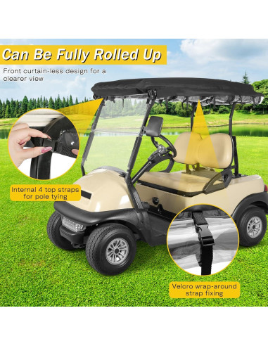 Cubierta para Carrito de Golf SANXIACAR 2 Pasajeros Negra