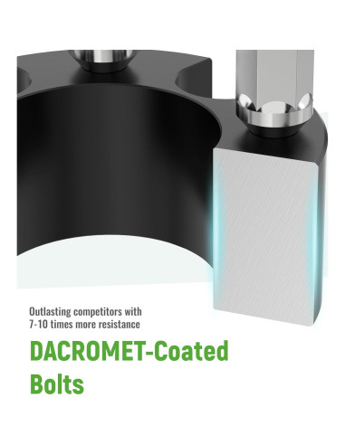 Kit de Espaciadores de Ruedas 10L0L 2" para Carrito de Golf