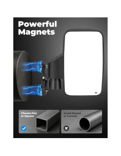 Espejos Laterales Magnéticos KEMIMOTO para Carritos de Golf 2