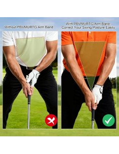 Banda de Entrenamiento de Swing de Golf Pbvmurtg Pro 2