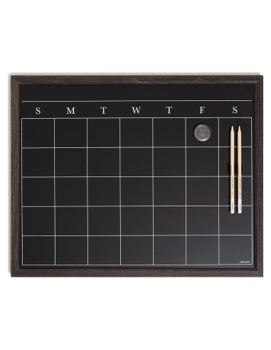 Tablero Calendario Tiza Magnético U Brands 40.64x50.8cm Madera