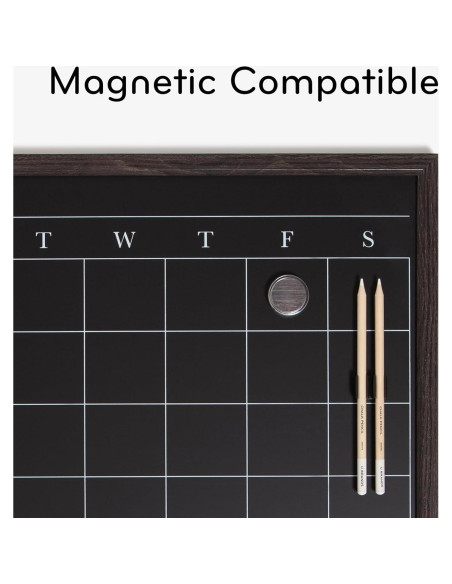 Tablero Calendario Tiza Magnético U Brands 40.64x50.8cm Madera