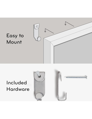Tablero Calendario Tiza Magnético U Brands 40.64x50.8cm Madera