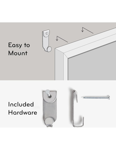 Tablero Calendario Tiza Magnético U Brands 40.64x50.8cm Madera
