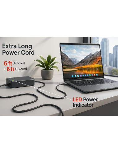 Adaptador de CA EPMUSA 40W-65W para Dynabook y Satellite