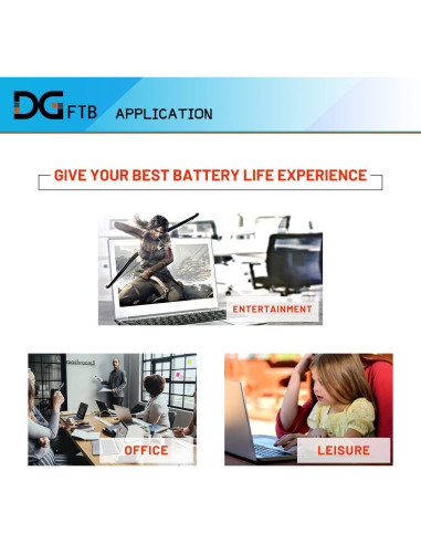 Batería de Reemplazo DGFTB NP50BAT-4-54 para Clevo 15.4V 54Wh