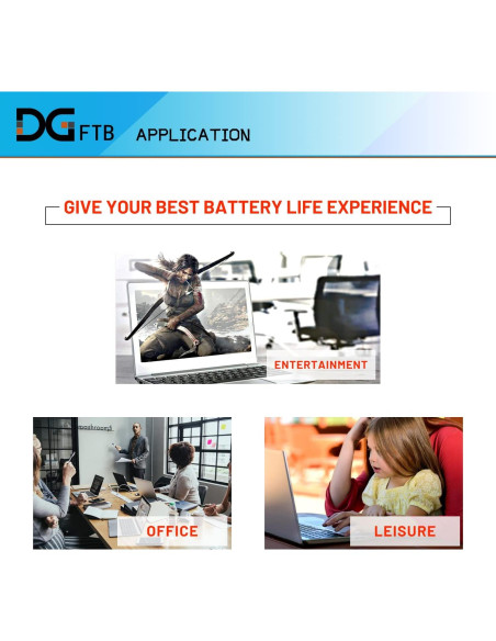 Batería de Reemplazo DGFTB NP50BAT-4-54 para Clevo 15.4V 54Wh