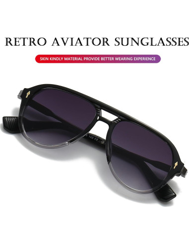Gafas de Sol AIEYEZO Aviador Retro UV400 Unisex