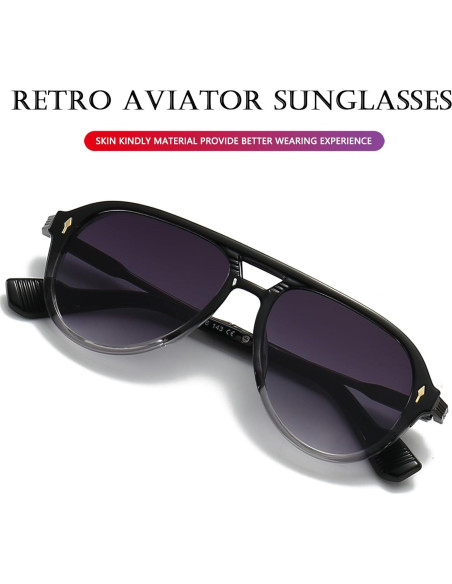 Gafas de Sol AIEYEZO Aviador Retro UV400 Unisex