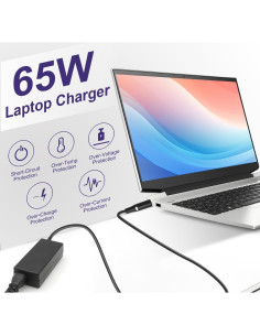 Cargador de Laptop Dell 65W Adaptador Redondo 19.5V 3.34A 2