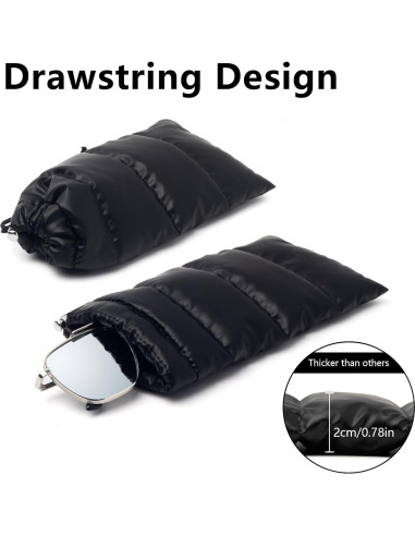 Funda de Gafas Face Shadow Suave con Paño de Limpieza