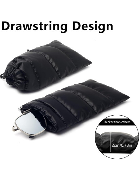 Funda de Gafas Face Shadow Suave con Paño de Limpieza Funda de Gafas Face Shadow Suave con Paño de Limpieza