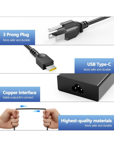 Cargador USB C 100W Lenovo Yoga 9 9i 7 7i ThinkBook