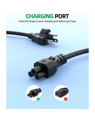 Cable de Alimentación C5 1.22m Superer para Laptops y TVs