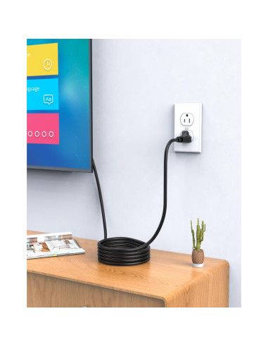 Cable de Alimentación C5 1.22m Superer para Laptops y TVs