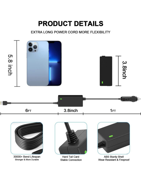 Cargador de coche VHBW 45W/65W/90W para Lenovo ThinkPad